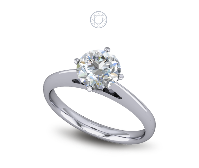 Solitaire Diamond Ring Cathedral Set Solitaire Diamond Ring Cathedral Set