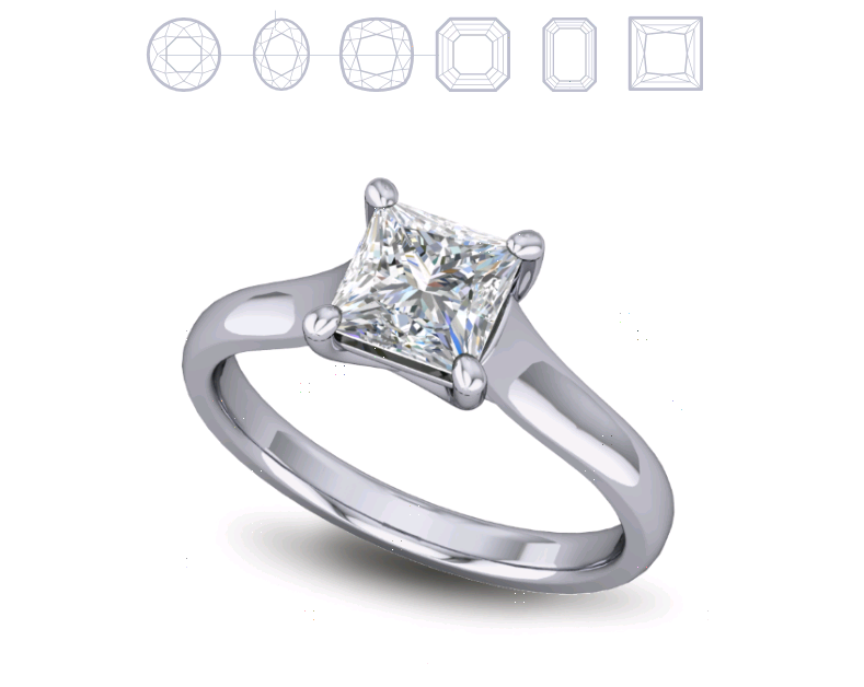Solitaire Diamond Ring Four Prong Set Solitaire Diamond Ring Four Prong Set