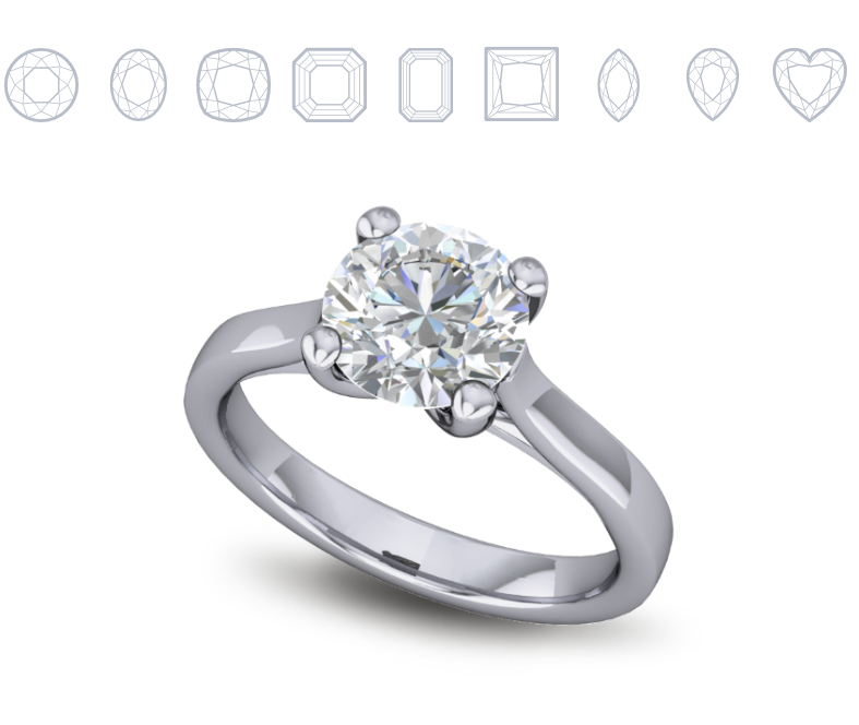 Solitaire Diamond Ring Four Prong Set Solitaire Diamond Ring Four Prong Set