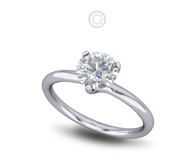 Solitaire Diamond Ring Trellis Set Solitaire Diamond Ring Trellis Set