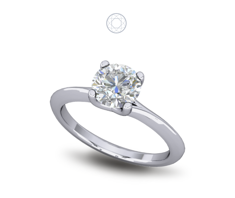 Solitaire Diamond Ring Trellis Set Solitaire Diamond Ring Trellis Set