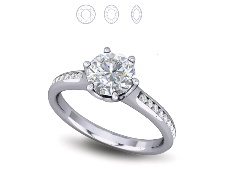 Solitaire Diamond Ring Claw Set Solitaire Diamond Ring Claw Set