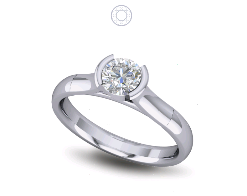 Solitaire Diamond Ring Bezel Set Solitaire Diamond Ring Bezel Set