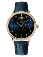 Slimline Moonphase Stars Manufacture 42MM White Dial Automatic FC-701NSD3SD4