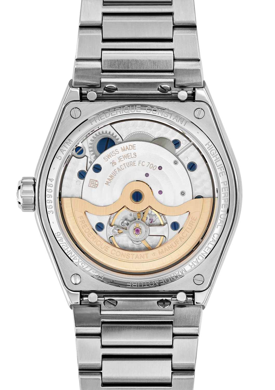 Highlife Perpetual Calendar Manufacture 41MM White Dial Automatic FC-775N4NH6B