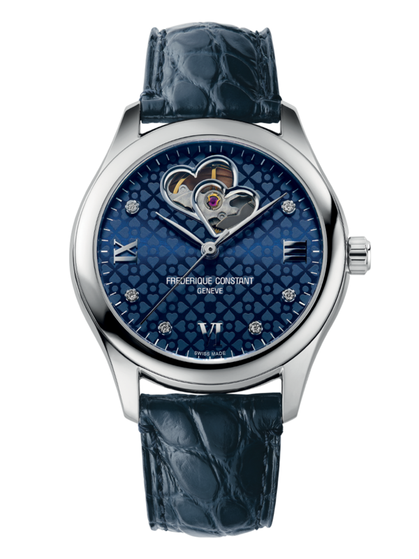 Ladies Automatic Double Heart 36MM Blue Dial Automatic FC-310NDHB3B6