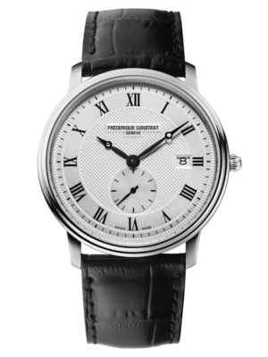 Slimline Gents Small Seconds 39MM Silver Dial Quartz FC-245M5S6
