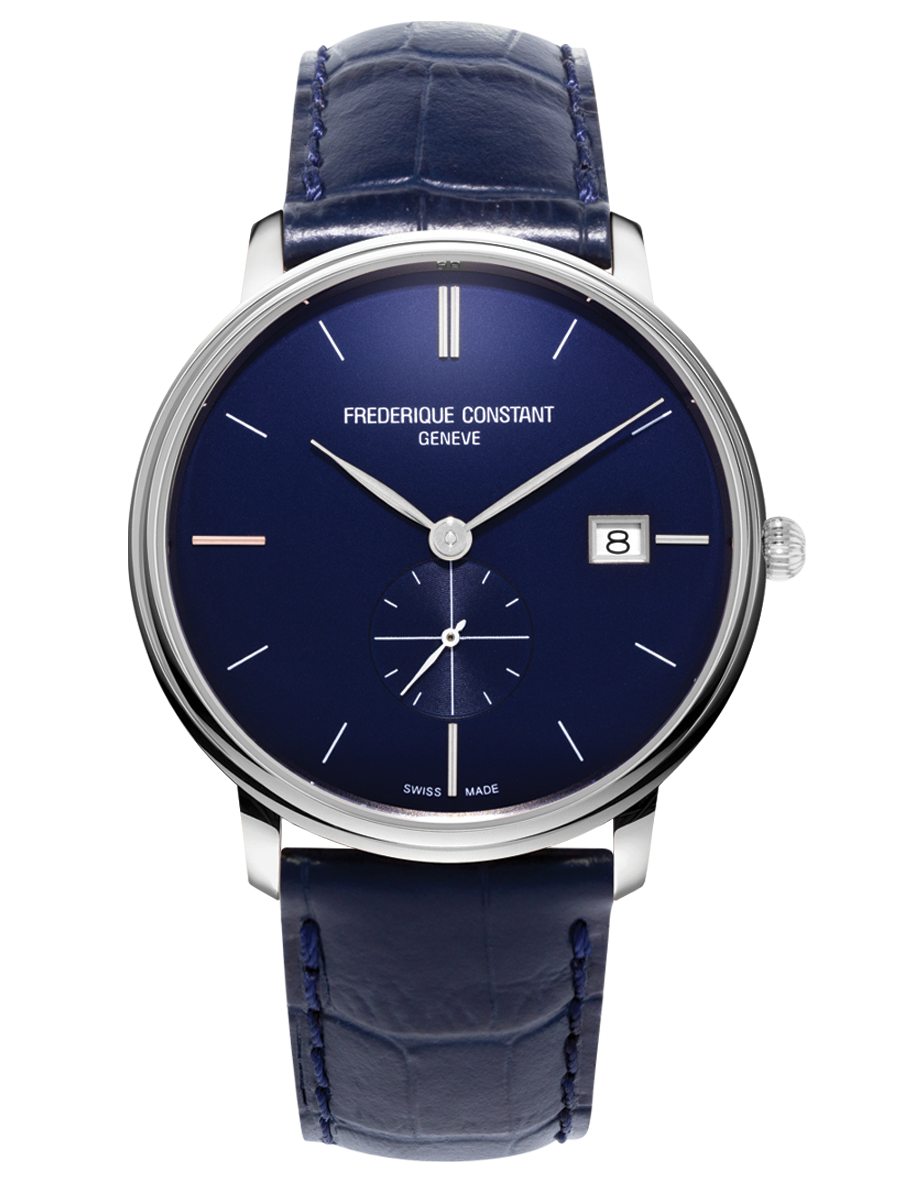 Slimline Gents Small Seconds 39MM Blue Dial Quartz FC-245N4S6