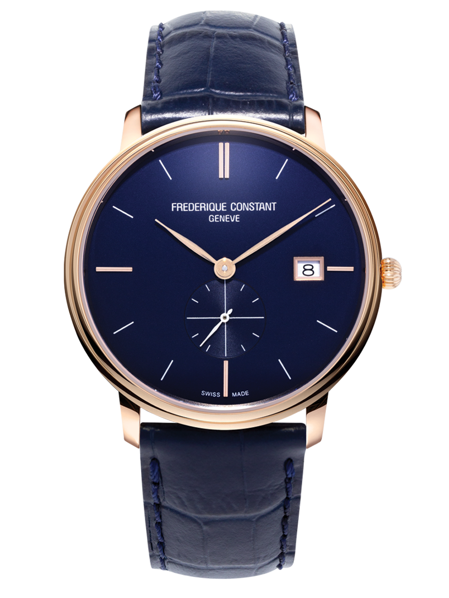 Slimline Gents Small Seconds 39MM Blue Dial Quartz FC-245N5S4