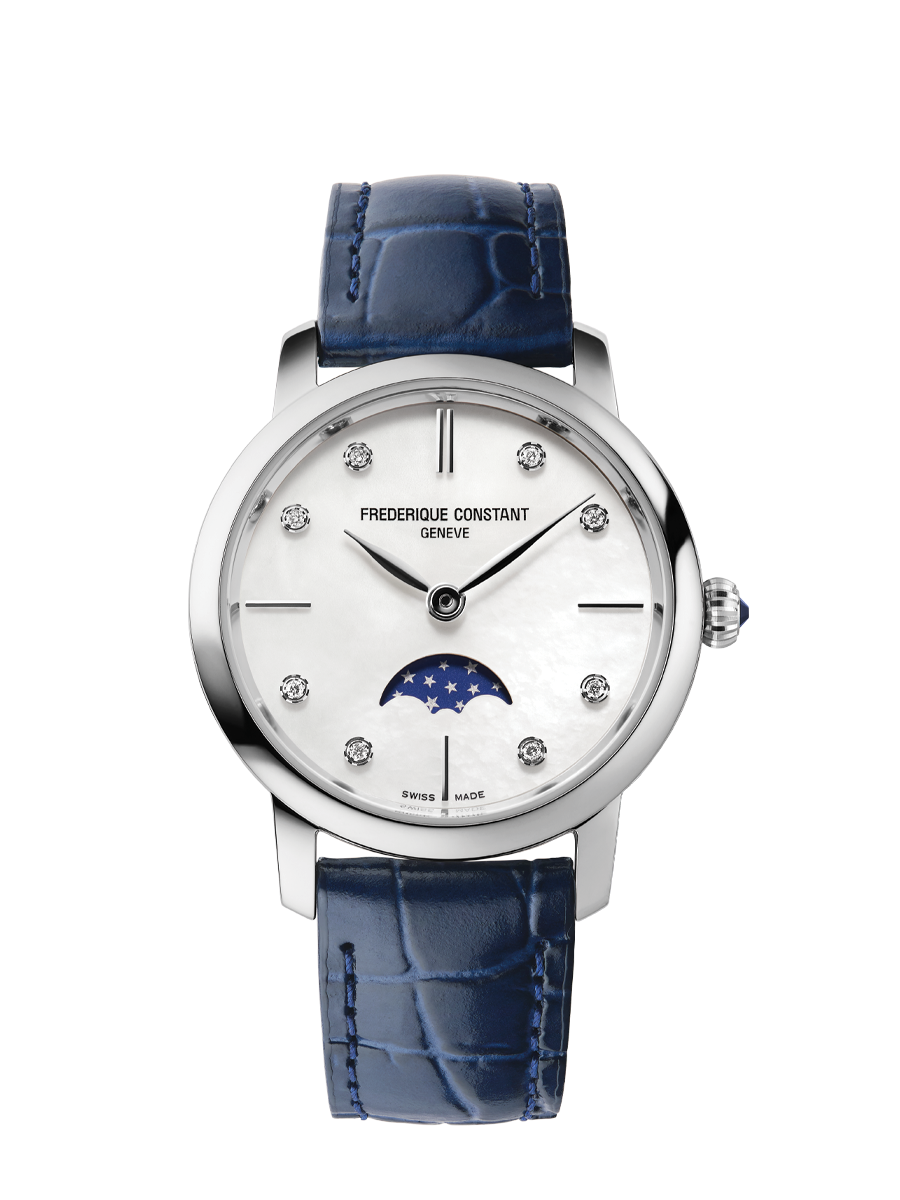 Slimline Ladies Moonphase 30MM Mother of Pearl Dial Quartz FC-206MPWD1S6