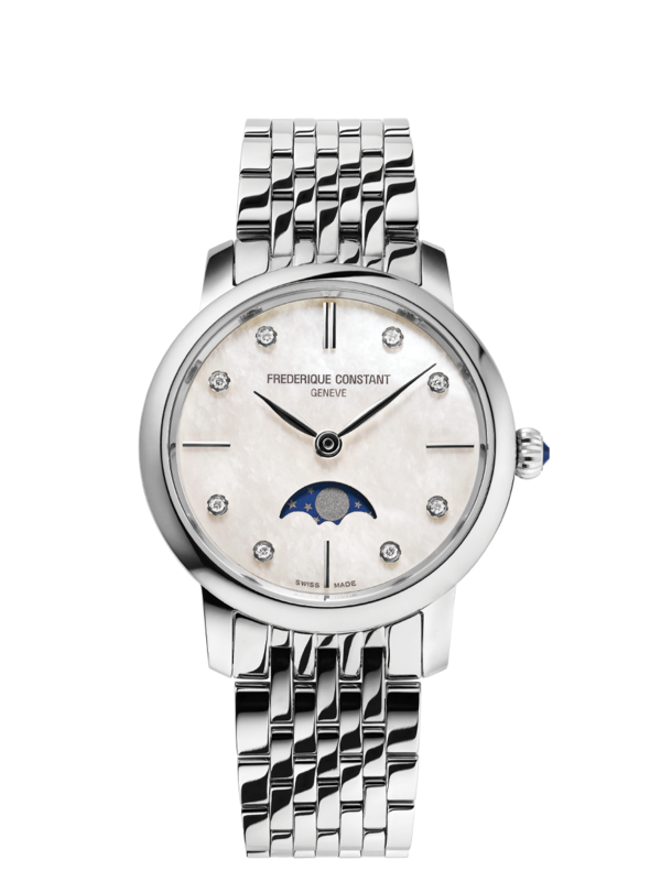 Slimline Ladies Moonphase 30MM Mother of Pearl Dial Quartz FC-206MPWD1S6B