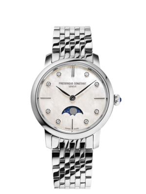 Slimline Ladies Moonphase 30MM Mother of Pearl Dial Quartz FC-206MPWD1SD6B