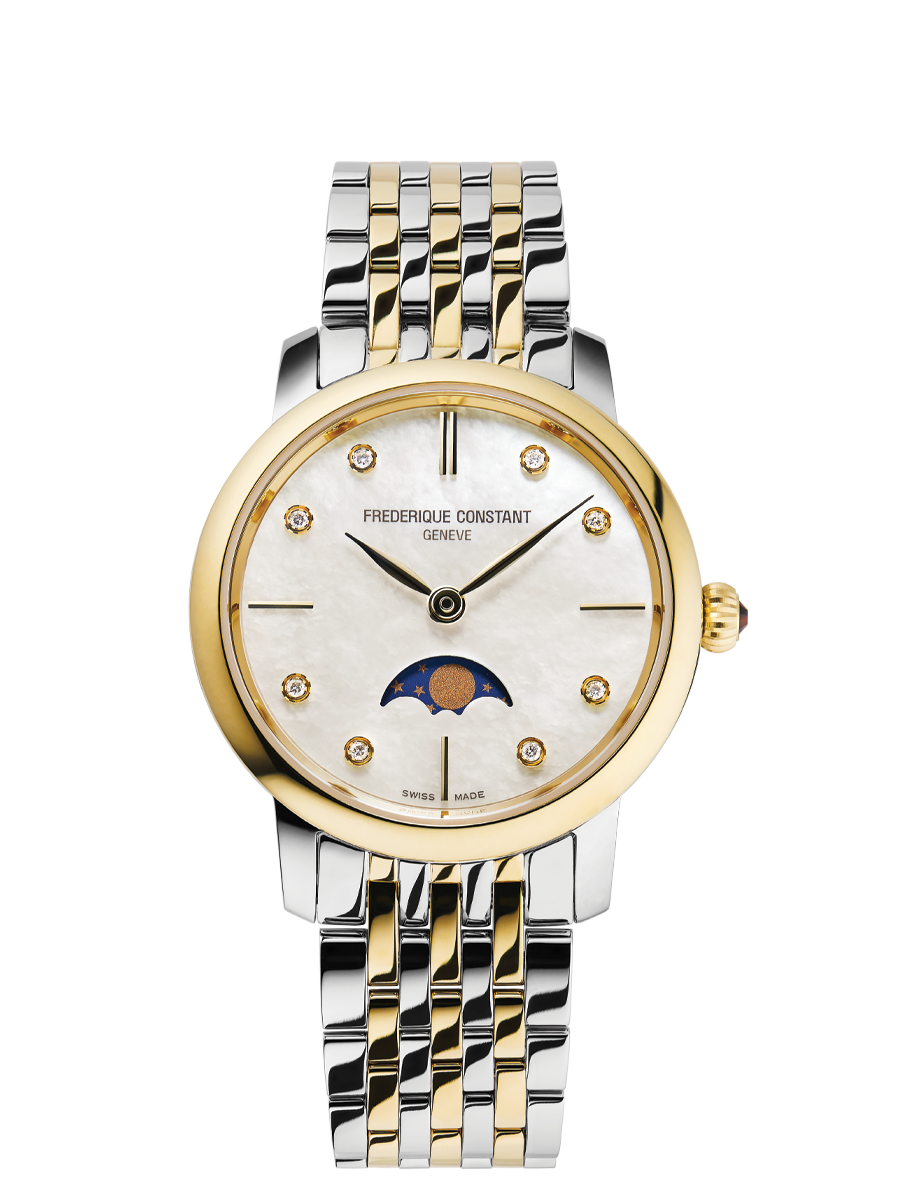 Slimline Ladies Moonphase 30MM Mother of Pearl Dial Quartz FC-206MPWD1S3B