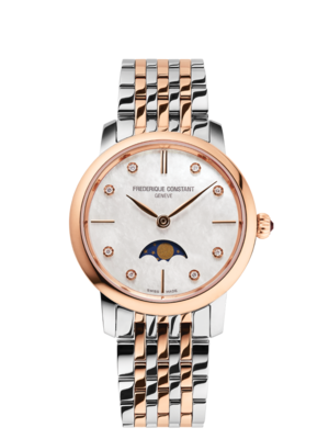 Slimline Ladies Moonphase 30MM Mother of Pearl Dial Quartz FC-206MPWD1S2B