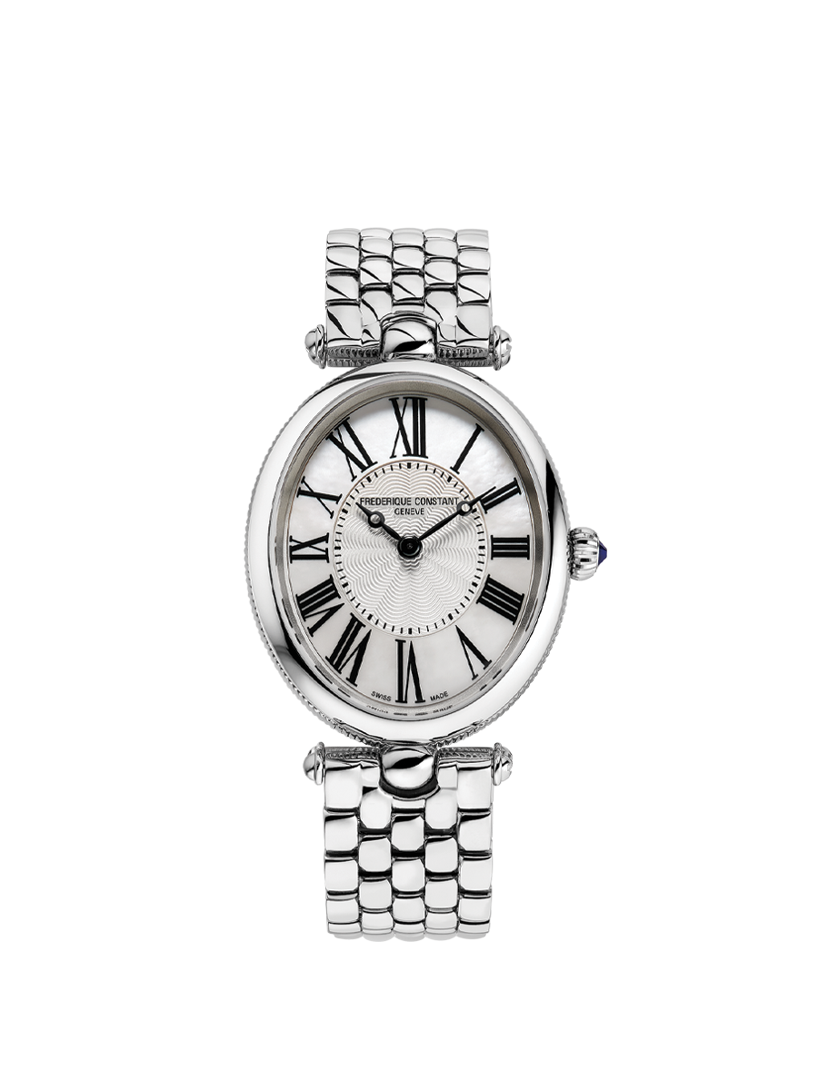 Classics Art Déco Oval 30MM Silver Dial Quartz FC-200MPW2V6B