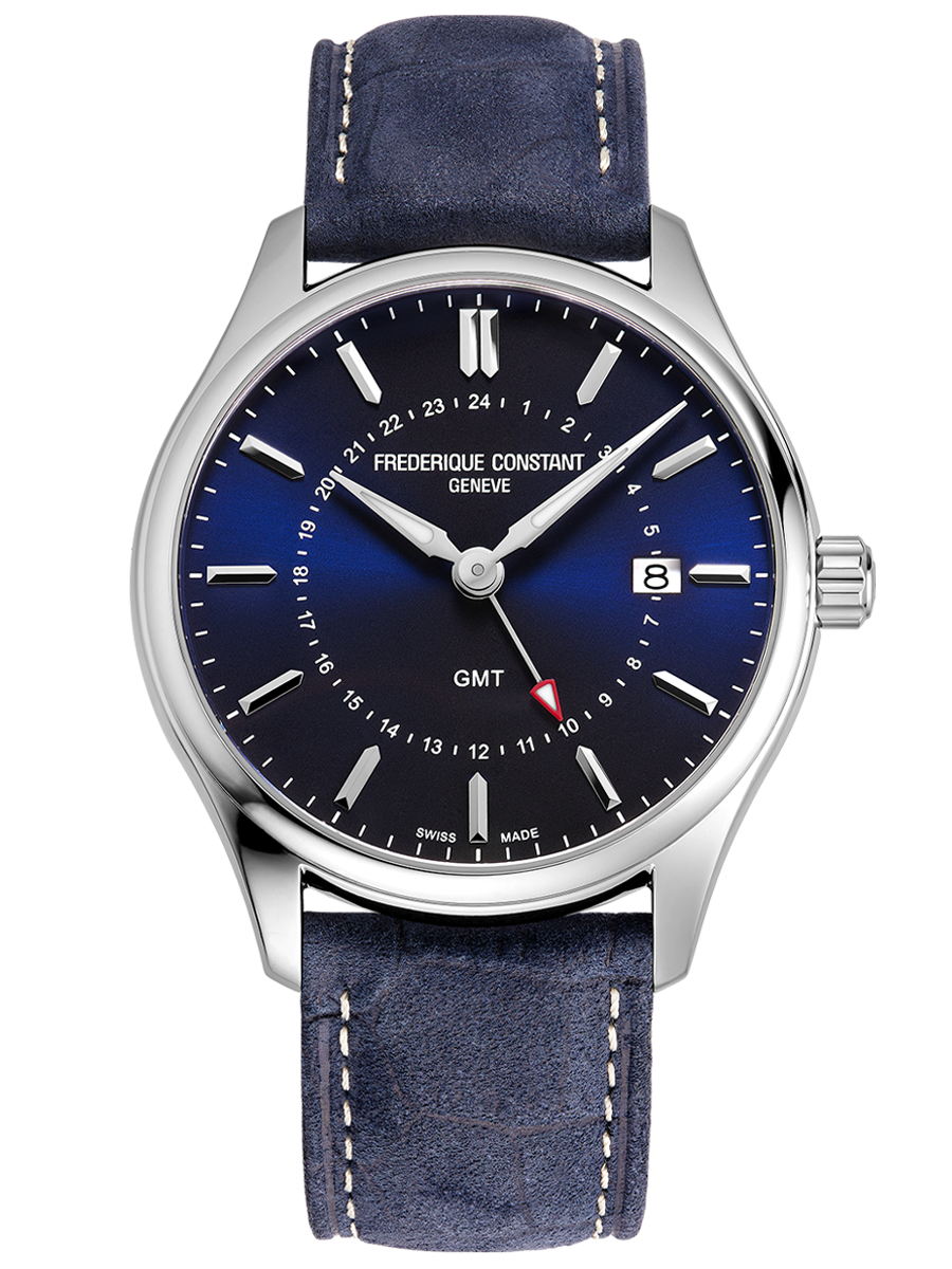 Classics Gents Quartz GMT 40MM Blue Dial Quartz FC-252NS5B6