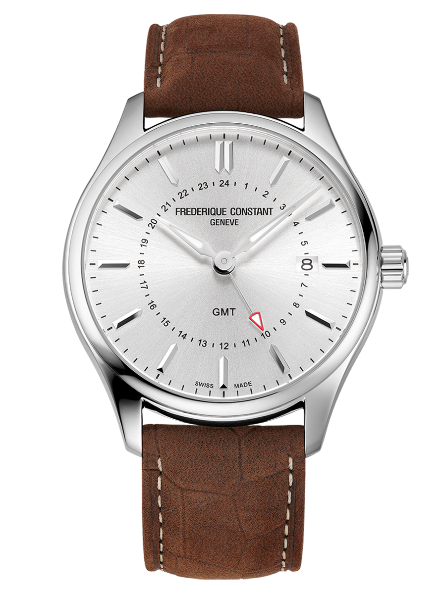 Classics Gents Quartz GMT 40MM Silver Dial Quartz FC-252SS5B6