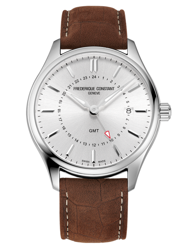 Classics Gents Quartz GMT 40MM Silver Dial Quartz FC-252SS5B6