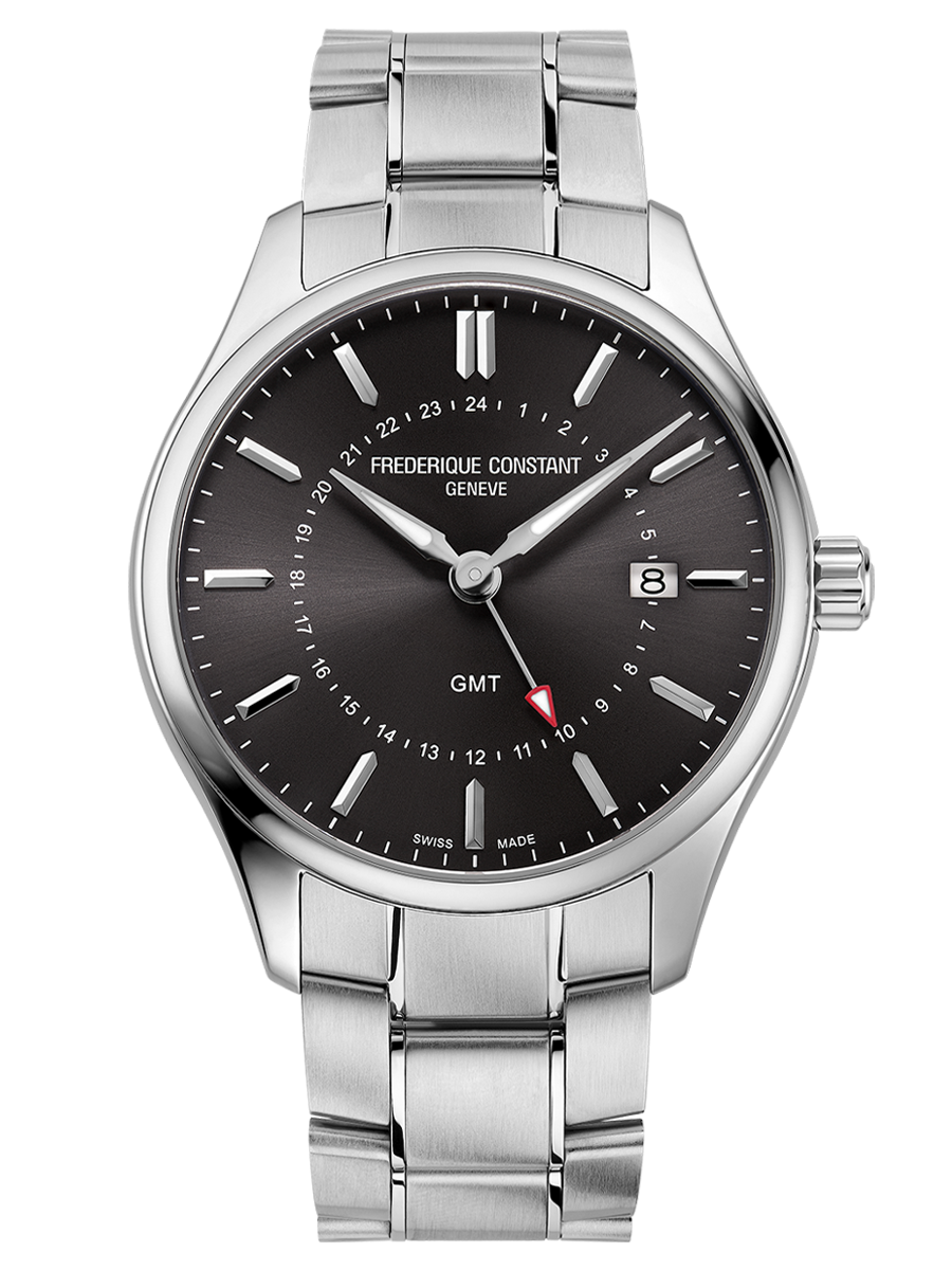 Classics Gents Quartz GMT 40MM Grey Dial Quartz FC-252DGS5B6B