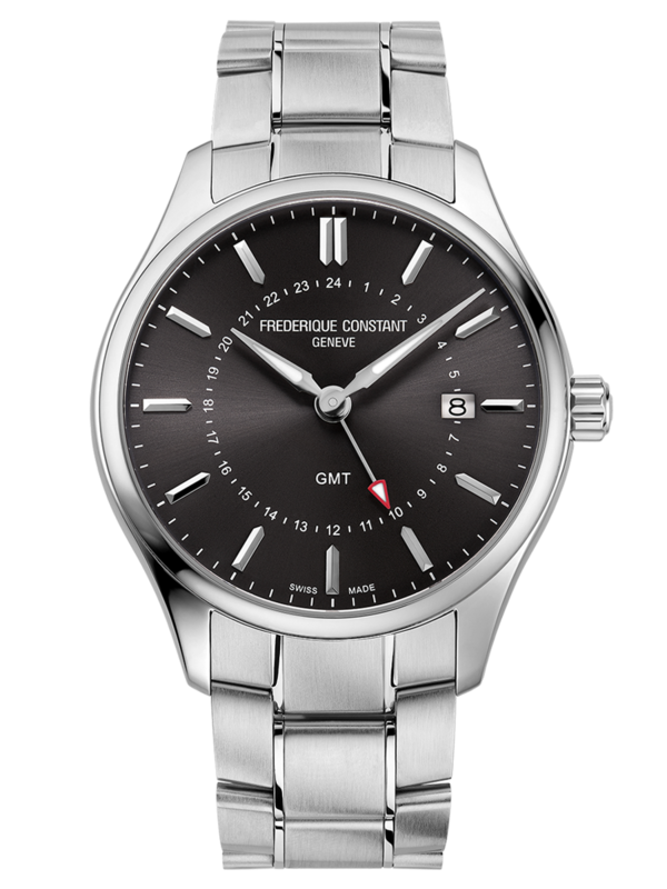 Classics Gents Quartz GMT 40MM Grey Dial Quartz FC-252DGS5B6B