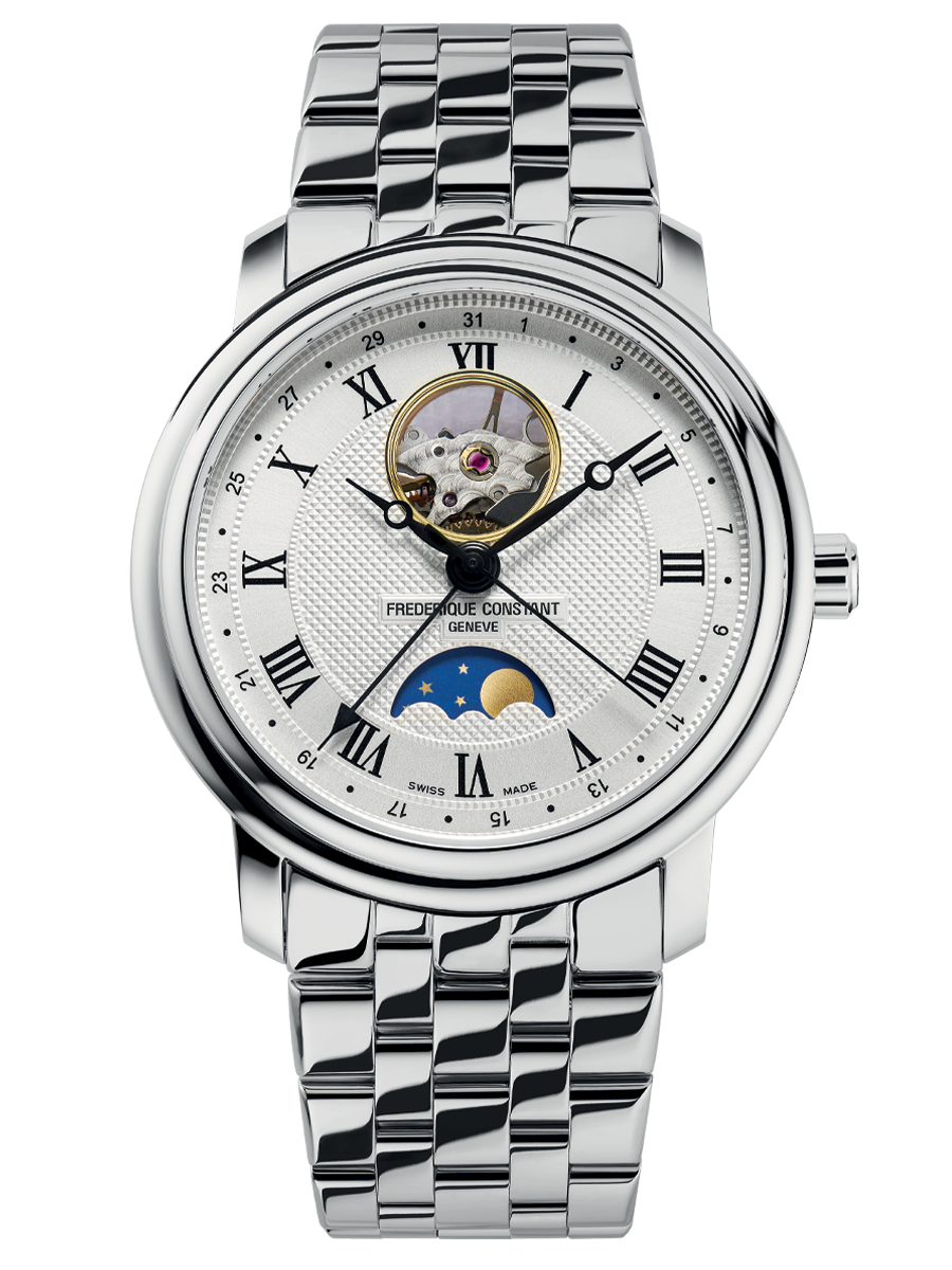 Heart Beat Moonphase 40MM Silver Dial Automatic FC-335MC4P6B2