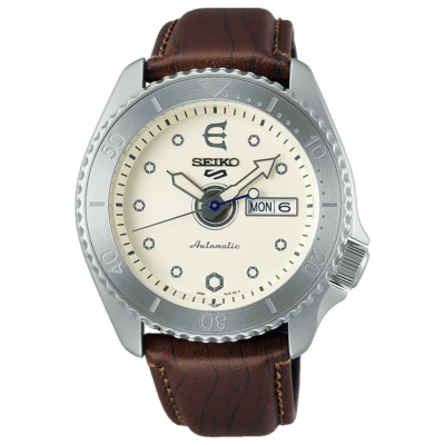 Seiko 5 Sports White Dial 43MM Evisen Skateboards Limited Edition Automatic SRPF93K1