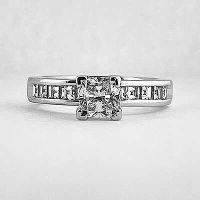 Square Brilliant Cut Engagement Ring Square Brilliant Cut Engagement Ring