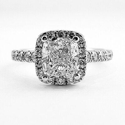 Cushion Cut Engagement Ring Halo Cushion Cut Engagement Ring Halo