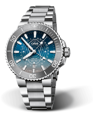 Oris Aquis Dat Watt Limited Edition Blue Dial 44MM Automatic