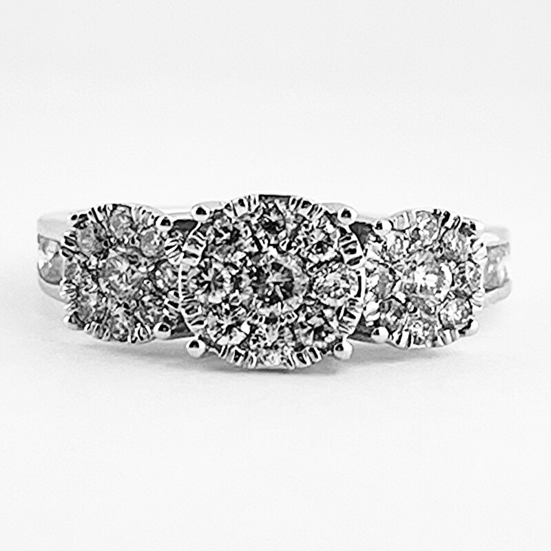 Diamond Cluster Ring