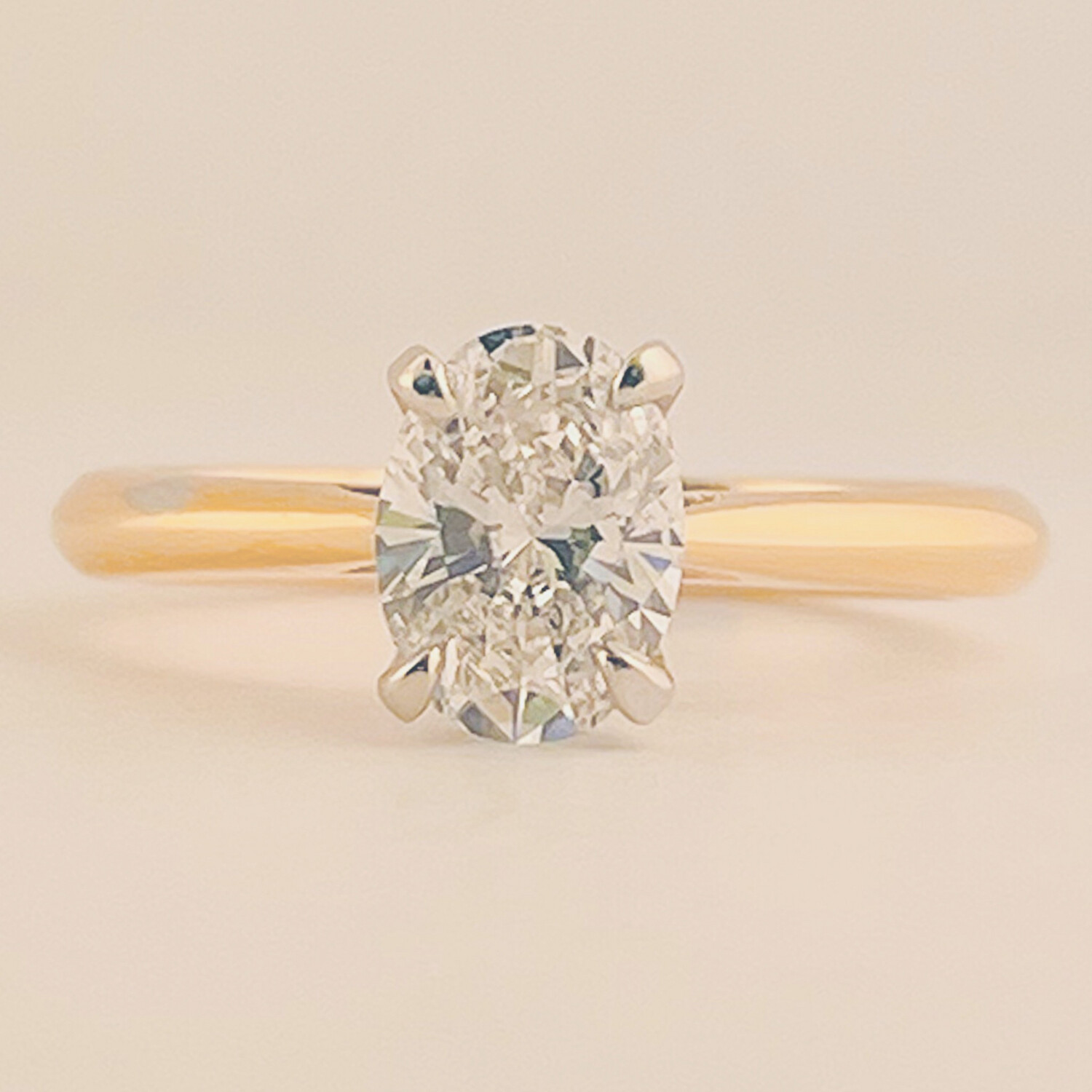 Oval Cut Solitaire Engagement Ring