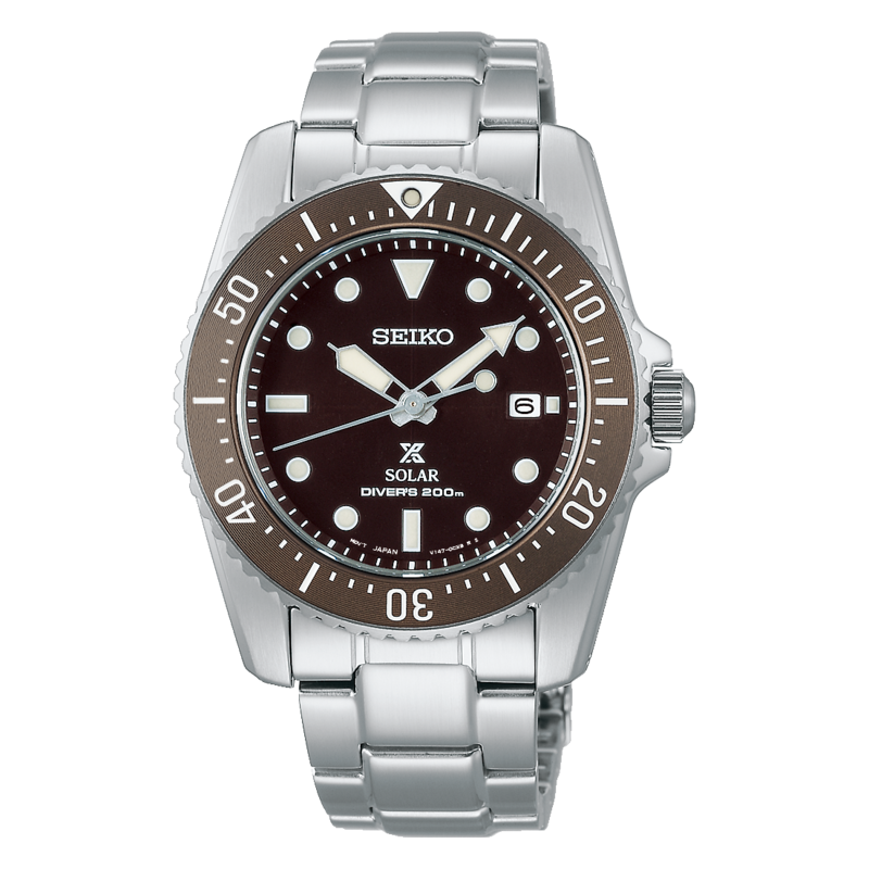 Seiko Prospex Brown Dial 39MM Solar SNE571P1