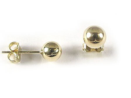 10K Yellow Gold Ball Stud Earrings 10K Yellow Gold Ball Stud Earrings