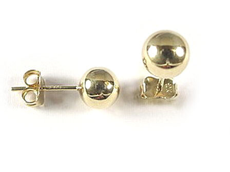 10K Yellow Gold Ball Stud Earrings 10K Yellow Gold Ball Stud Earrings