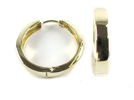 10K Yellow Gold Polished Huggy Earrings