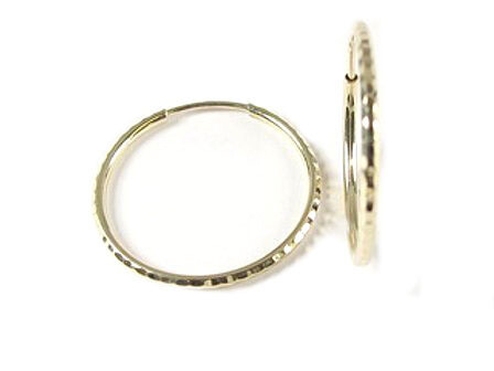 10K Yellow Gold Grooved Sleeper Earrings 10K Yellow Gold Grooved Sleeper Earrings