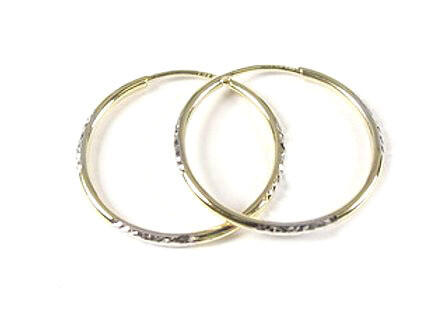 10K Yellow Gold Shimmer Cut Sleeper Earrings 10K Yellow Gold Shimmer Cut Sleeper Earrings