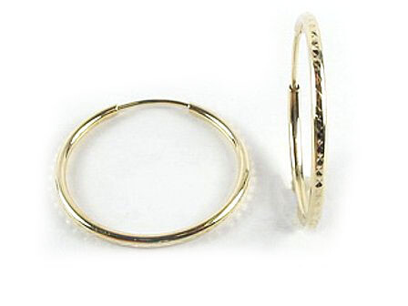 10K Yellow Gold Shimmer Cut Sleeper Earrings 10K Yellow Gold Shimmer Cut Sleeper Earrings