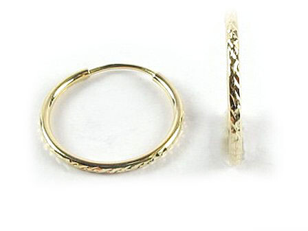 10K Yellow Gold Shimmer Cut Sleeper Earrings 10K Yellow Gold Shimmer Cut Sleeper Earrings