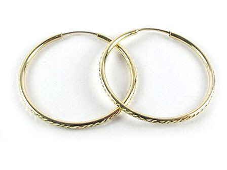 10K Yellow Gold Shimmer Cut Sleeper Earrings 10K Yellow Gold Shimmer Cut Sleeper Earrings