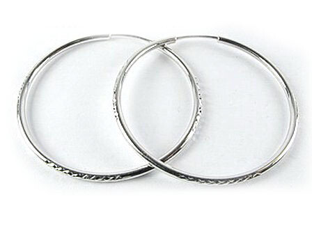 10K White Gold Shimmer Cut Sleeper Earrings 10K White Gold Shimmer Cut Sleeper Earrings