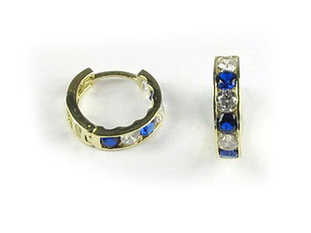 10K Yellow Gold Coloured C.Z Huggy Earrings 10K Yellow Gold Coloured C.Z Huggy Earrings