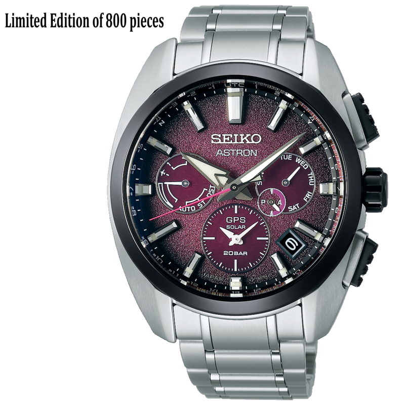 Astron GPS Purple Dial 43MM Limited Edition Solar SSH101
