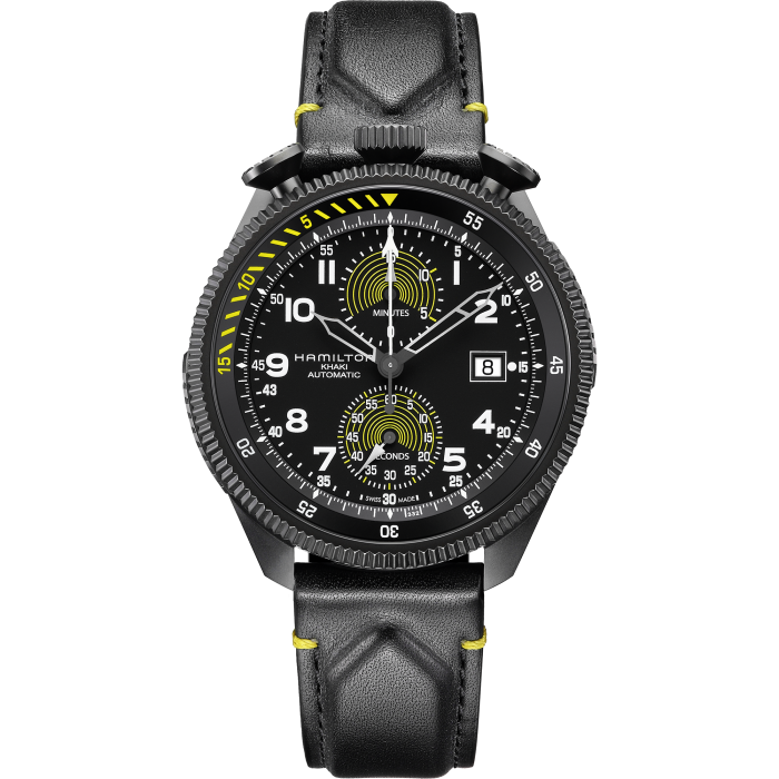 Khaki Aviation Black Dial 46MM Automatic Takeoff Auto Chrono - Limited Edition H76776733