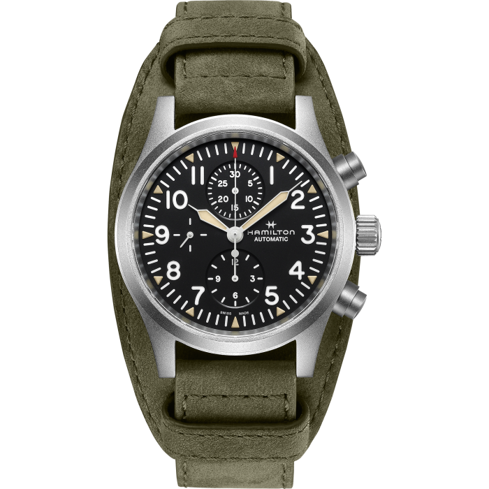 Khaki Field Auto Chrono Black Dial 44MM Automatic H71706830