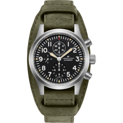 Khaki Field Auto Chrono Black Dial 44MM Automatic H71706830