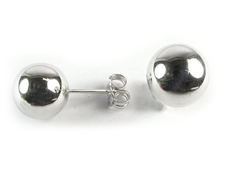 10K White Gold Polished Ball Stud Earrings 10K White Gold Polished Ball Stud Earrings