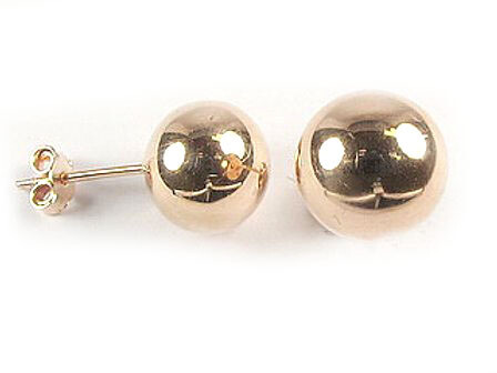 10K Rose Gold Polished Ball Stud Earrings 10K Rose Gold Polished Ball Stud Earrings