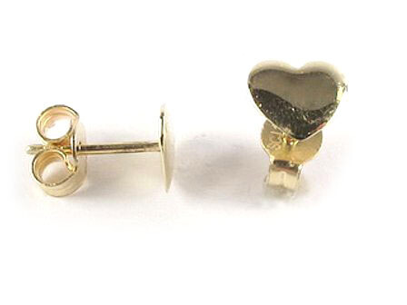 10K Yellow Gold Polished Heart Stud Earrings 10K Yellow Gold Polished Heart Stud Earrings