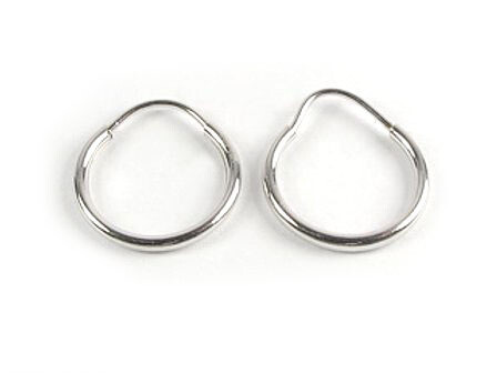 10K White Gold Polished Sleeper Earrings 10K White Gold Polished Sleeper Earrings